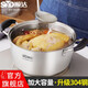 順達(dá)（SND）湯鍋煲湯 304不銹鋼加厚湯鍋電磁爐燃?xì)馔ㄓ?【尚美系列】 22cm
