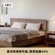 木墨（mumo） 懸浮床 原木風(fēng)現(xiàn)代簡(jiǎn)約成人雙人床主臥室黑胡桃1.8米實(shí)木大床 櫻桃木 1800mm*2000mm