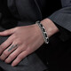 蔓笙皮革手鏈男潮鈦鋼纏繞雙層疊戴手環(huán)小眾個(gè)性設計高級感簡(jiǎn)約男手飾 皮革手鏈