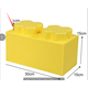 果森兒童寶寶軟體epp泡沫積木圍欄學(xué)步游樂(lè )場(chǎng)超大型號磚頭墻拼插積木 2孔方磚黃色