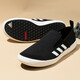 阿迪達(dá)斯（adidas）官網(wǎng)男鞋新款運(yùn)動鞋低幫板鞋懶人一腳穿時尚潮流帆布鞋休閑涉水鞋 店長主推/黑白/貼合雙足 40.5