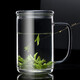 雅集 茶水分離直覺玻璃杯水杯 便攜泡茶杯 帶過濾內膽茶杯 辦公室杯子 直覺杯玻璃杯（三件式） 500ml 1只