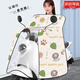 電動(dòng)車(chē)斗篷式擋風(fēng)被夏季防曬防水全包防雨遮陽(yáng)罩夏天新款摩托車(chē) 【獅王米白】高清透明膜+遮陽(yáng) 斗篷款