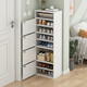 灝森夢(mèng)鞋柜門(mén)口窄款進(jìn)門(mén)小戶(hù)型立式家用玄關(guān)轉角拐角儲物柜門(mén)口鞋架 【四門(mén)九層帶格】暖白色134CM