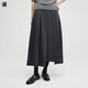 播商場(chǎng)同款不規則設計氣質(zhì)半身裙女24冬新款a字百褶裙BDR4BD3499 G60羽灰 M