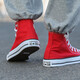 匡威（Converse）男鞋女鞋春季新款情侶鞋時(shí)尚經(jīng)典百搭舒適常青帆布鞋運動(dòng)休閑鞋 101013 紅色鞋碼偏大拍小一碼 36.5