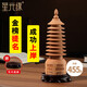 星光緣桃木文昌塔擺件中考高考加油勵志禮物學業(yè)事業(yè)書桌辦公桌木質(zhì)裝飾擺件無漆9層高約23CM