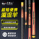 浮煙山魚(yú)竿溪流竿迷你高碳便攜超短節超輕硬超細鯽魚(yú)竿手桿鯽魚(yú)竿野釣桿 8m 【硬挺19調】 前兩節+禮包