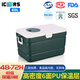 ICERS艾森斯保溫箱冷藏箱藥品醫(yī)藥車載生鮮冷鏈運輸生物試劑母乳疫苗箱 60L軍綠6面PU發(fā)泡（冷藏48-72H） 無溫度顯示