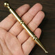 銅按穴位工具點(diǎn)穴棒按腳器穴位按摩撥筋棒按摩棒筆腳底疏通樹脂刮板臉部眼部美容院全身通用背部牛角經(jīng)絡(luò) 【短款】黃銅點(diǎn)穴筆