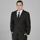 AYOUPANG大碼西裝套裝男加肥加大寬松胖子正裝西服外套新郎伴郎結婚禮服 黑色單西 6XL (建議220~240斤)