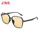 睛姿（JINS）【七夕】防藍(lán)光眼鏡男女護(hù)目鏡56%防藍(lán)光輻射輕量大方框FPC22S253 97B亞光黑色（包裝全新升級(jí)）