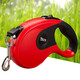 得樂(lè )遛狗繩自動(dòng)伸縮牽引繩寵物戶(hù)外溜狗鏈泰迪柯基博美小型犬抗拉引繩 紅色 3米