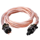 ATAUDIO 冰魄發(fā)燒電源線HiFi銅銀混編功放音響電源線國標美標歐標 紫銅國標 1米