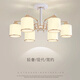 客廳吊燈簡約現(xiàn)代奶油風(fēng)新房客廳主燈2024新款輕奢防塵臥室餐廳燈 護(hù)眼6頭吊燈三色變光