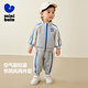 迷你巴拉【入園套裝】運動(dòng)長(cháng)袖長(cháng)褲套裝男女童復古學(xué)院風(fēng)兩件套2025秋新款 淺花灰【學(xué)院風(fēng)老款】 透氣輕盈 110 4-5歲