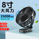 MEUDEEN充電風(fēng)扇大容量電池宿舍床頭桌面戶外夾扇大風(fēng)力續(xù)航靜音USB風(fēng)扇 8寸夾子風(fēng)扇 5000毫安吹風(fēng)10小時(shí)