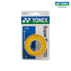 YONEX尤尼克斯手膠AC102C三條裝羽毛球拍網(wǎng)球拍綁帶手柄膠防滑吸汗手膠 AC102C 黃色 3條裝【印尼產(chǎn)】 1盒3條裝