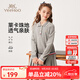 英氏（YEEHOO）兒童裙子女童連衣裙秋季時(shí)尚休閑學(xué)院風(fēng)百褶裙秋裝新款中大童裝 裙擺學(xué)院花灰 160