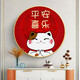 金碧5d鉆石畫(huà)新款滿(mǎn)鉆招財貓客廳餐廳臥室圓畫(huà)自己手工DIY點(diǎn)貼鉆石繡 滿(mǎn)鉆(40x40CM)鉆量多30% 半成品材料包