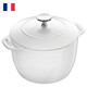 琺寶（staub）琺瑯鍋鑄鐵飯釜鍋多功能燉鍋煲湯燜燒鍋 純白色 16cm 1.7L 16cm