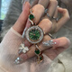 希洛歐手鏈式輕奢小眾手表女ins風(fēng)女士名牌正品2025新款女式女款高級感 綠色