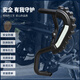 群偉（QUNWEI）適用豪爵TR300 TR300plus保險(xiǎn)杠防摔護(hù)杠后尾貨架尾箱支架改裝件 新款碳鋼保險(xiǎn)杠+齒形發(fā)光抱塊