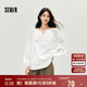 森馬（Semir）長袖襯衫女流蘇刺繡波西米亞風2025秋白色寬松袖襯衣10A525105001