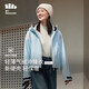 蕉下（beneunder）三合一沖鋒衣LS19523女短外套風衣防風氣絨保暖棉服 清羽藍L