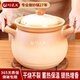 陶煲王6-8升-10升陶瓷砂鍋煲湯4-6人家用耐高溫干燒不裂老式土沙鍋大號(hào) 復(fù)古釉團(tuán)圓煲【原陶釉面】 6L