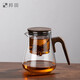 邦田旋轉(zhuǎn)飄逸杯泡茶壺可拆洗全玻璃內(nèi)膽過濾飄逸壺胡桃木茶水分離杯壺 飄逸杯【胡桃木】800ml