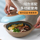 嘉順（JSH）干鍋砂鍋煲陶瓷煲燉鍋煲仔飯粉絲米線煲家用商用明火耐高溫可干燒 1.4L干鍋藍蓋【2-4人用】 1.4L