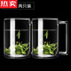 COUNT QIABEI德國(guó)進(jìn)口品質(zhì)家用鋼化玻璃杯帶把透明辦公室綠茶杯高級(jí)高檔男士泡 【品質(zhì)很好】450 兩只裝【鋼化玻