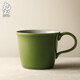 九土日式手工粗陶咖啡杯手沖復古窯變馬克杯個(gè)性情侶對杯家用水杯 復古綠