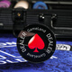 游戲大陸（gameland）莊碼DEALER德州撲克全押ALL IN籌碼壓牌片莊家位莊牌莊片 大號80*20mm黑色水晶莊碼