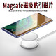 索贏(yíng) Magsafe磁吸貼片引磁片貼環(huán)無(wú)線(xiàn)充車(chē)載華為手機蘋(píng)果12支架套殼iPhone11磁鐵小米 混合裝【magsafe磁吸貼片】白色+黑色