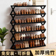 木馬人免安裝折疊鞋架子家用門(mén)口簡(jiǎn)易小窄鞋柜宿舍經(jīng)濟型臥室鞋收納神器 【免安裝】原色-六層100長(cháng)*加粗