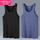 莫代爾80S超細面料男士無(wú)痕背心男透氣舒適吸汗潮流運動(dòng)修身薄款夏季男生運動(dòng)健身高彈背心 無(wú)痕背心2條裝【酷感黑+青石灰】 XXL(180)