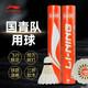 李寧（LI-NING）李寧羽毛球比賽訓練球耐打穩定羽球 【G600】A+90升級款 1筒 77速