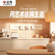 公牛軌道插座明裝廚房客廳可移動(dòng)智能數顯面板接線(xiàn)電力島臺導軌插座 白色明裝50cm+3個(gè)適配器