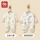 愛(ài)貝迪拉新生嬰兒衣服哈衣純棉連體衣冬季保暖初生滿(mǎn)月寶寶蝴蝶爬服春秋裝 【無(wú)骨2件套】叢林小鹿+愛(ài)麗家園 52cm （建議5—9斤）