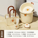 KAMAN開(kāi)學(xué)必備宿舍用品大學(xué)生洗漱套裝住校牙杯臉盆高中生寢室洗澡用品 五件套【杯+小盆+籃+桶+皂盒】