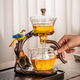 清韻逸品自動(dòng)茶具套裝玻璃泡茶壺茶水分離辦公室自動(dòng)懶人泡茶神器功夫茶杯 喜上眉梢