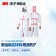 3M防護(hù)服 連體帶帽隔離粉塵噴漆化工農(nóng)藥耐用防化服 3M 4565膠條防護(hù)服 XL