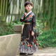 奧蒙威（AOMENGWEI）兒童漢服男童夏季古裝明制錦衣衛(wèi)飛魚服帥氣古風俠客演出服STFY01 飛魚服黑色（雙排扣腰帶） 130