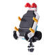 適用九號電動(dòng)車(chē)Q80C E50S F30C F90M V30C改裝鋁合金手機導航支架 【彩甲減震款】車(chē)把安裝