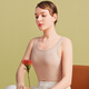 夢(mèng)特嬌純色棉質(zhì)背心女士西裝內搭吊帶薄款內衣白色運動(dòng)上衣無(wú)袖打底衫夏 【圓領(lǐng)】淺膚杏 XL 【適合120-140斤】