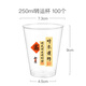 喇叭花 一次性杯子加厚航空杯硬塑料杯啤酒杯凹口杯大水杯飲料杯招待杯 250ml時(shí)來(lái)運(yùn)轉(zhuǎn)杯 100個(gè)