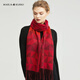 瑪麗亞·古琦本命年禮物男女通用百搭媽媽保暖紅色純羊毛圍巾女禮盒裝友好伴侶