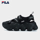 FILA 斐樂官方FRAGOLA女鞋摩登涼鞋夏款厚底瑪麗珍運(yùn)動涼鞋 黑-BK 36